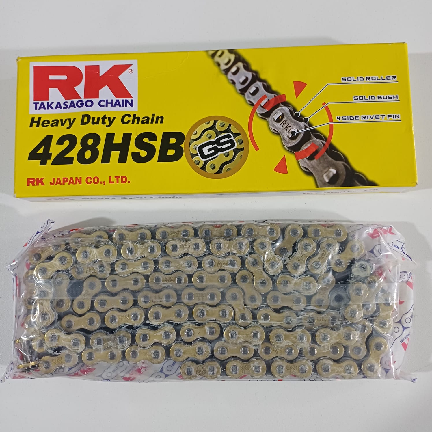 RK CADENA 428 DORADA 